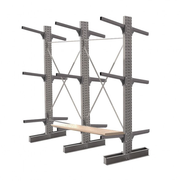 Стеллаж консольный двухсторонний КСр 2500х3294х1600 3 яруса