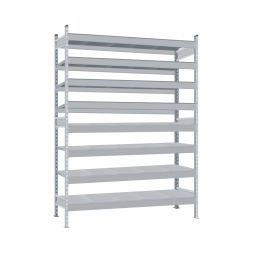 Стеллаж СТ-023 2200х1200х600 с 8 ярусами (рамы и настил - цинк)