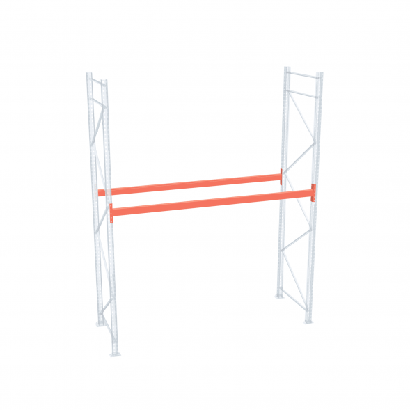 Стеллаж палетный ДиКом СП 2000х2700х1000 с 1 ярусом до 2200 кг / до 700 кг на паллет П-90