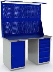 Верстак для квартиры с двумя экранами WT140.WD1/WD5.021