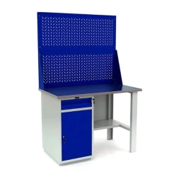 Верстак с двумя экранами в сарай WT120.WD2/F1.020