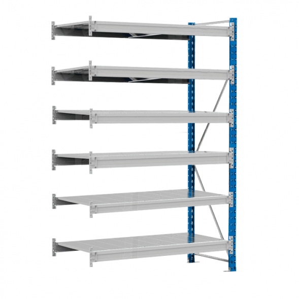 Стеллаж SGR-V 350 кг 2000х1500х800 6 ярусов (рамы RAL 5015 / настил цинк) ОС