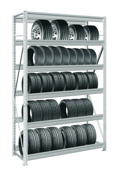 Стеллаж MS Pro Z для колес 3000х2700х500 мм 6 ярусов