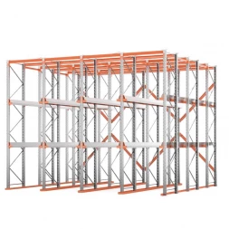 Стеллаж набивной паллетный 4500х6020х4000 мм 4 линии, 2 яруса