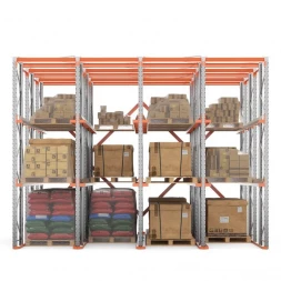 Стеллаж набивной паллетный 4500х6020х4000 мм 4 линии, 2 яруса