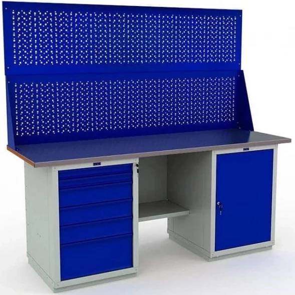 Верстак с экраном гаражный для станка W200.WS6/WS1.020.W