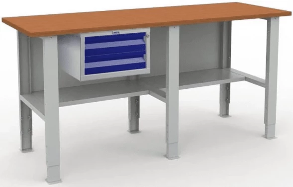 Верстак большой в сарай модульный W200.F2/F2/F2.100