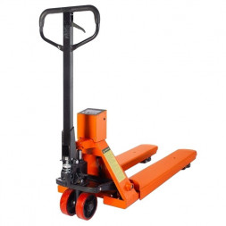 Тележка гидравлическая 3000 кг 1150 мм TOR CBY-CW2 (модель N) с весами (полиуретановые колеса), шт