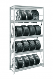 Стеллаж для хранения шин и колес MS Pro Z 2500х2700х600 мм 5 ярусов