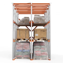 Стеллаж набивной паллетный 4500х3060х6000 мм 2 линии, 2 яруса