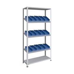 Стеллаж СТ-012 2000х1000х300 с 3 наклонными цинк полками