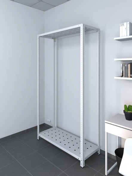 Стеллаж ТС Лайт 1800х700х500 с 2 перфорированными полками