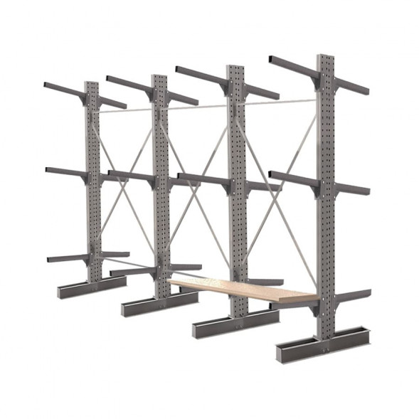 Стеллаж консольный двухсторонний КСр 2500х4392х1600 3 яруса