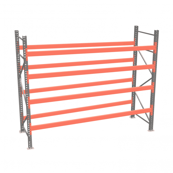 Стеллаж палетный ДиКом СП 2000х2700х1000 с 4 ярусами до 2200 кг / до 700 кг на паллет П-90