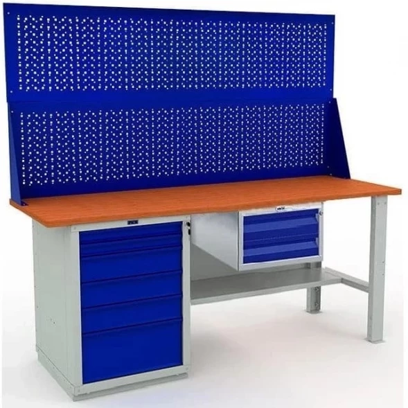 Верстак большой с перфопанелью для станка W200.WS6/F2.120