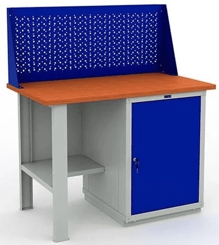 Верстак с деревянной столешницей W120.F2/WS1.010 1200 мм