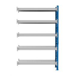 Стеллаж SGR-V 350 кг 2500х1500х800 5 ярусов (рамы RAL 5015 / настил цинк) ДС