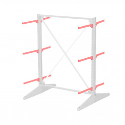 Стеллаж консольный двухсторонний Sortex 1920х1634х1280 3 яруса