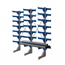 Стеллаж консольный двухсторонний КТр 4000х3360х2200 (1000) 7 ярусов