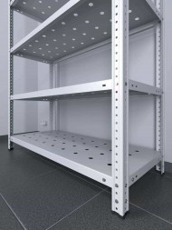 Стеллаж ТС Лайт 2000х1200х400 с 6 перфорированными полками