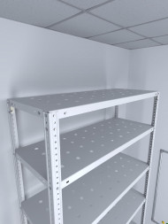 Стеллаж ТС Лайт 3000х700х500 с 8 перфорированными полками