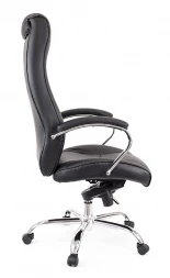 Кресло King М натуральная кожа черная