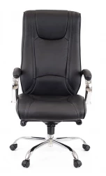 Кресло King М натуральная кожа черная
