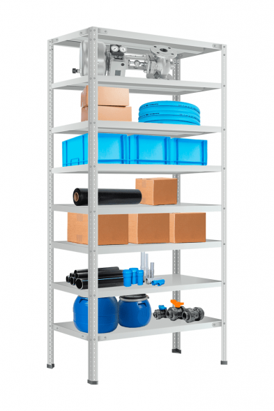 Стеллаж МС-900 2400х1000х500 мм 8 полок