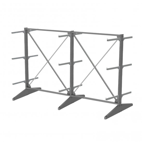 Стеллаж консольный двухсторонний Sortex 1920х3221х1280 3 яруса