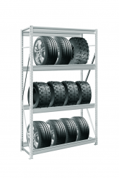 Стеллаж для колес в гараж MS Pro Z 2500х2100х600 мм 4 яруса