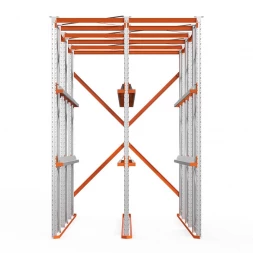 Стеллаж набивной паллетный 4500х3060х5000 мм 2 линии, 2 яруса