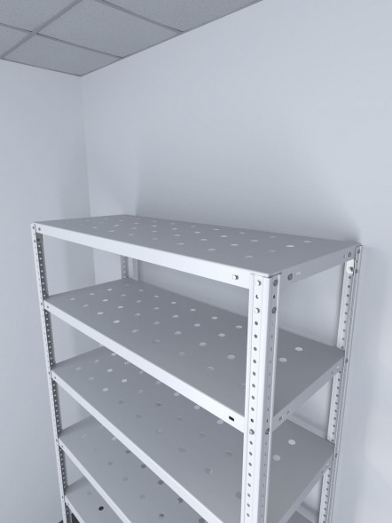 Стеллаж ТС Лайт 1800х700х300 с 7 перфорированными полками