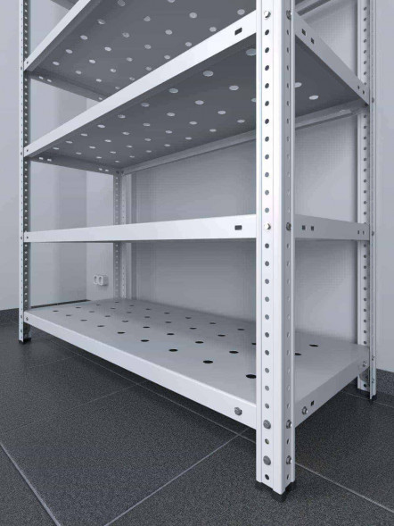 Стеллаж ТС Лайт 2000х1200х600 с 7 перфорированными полками