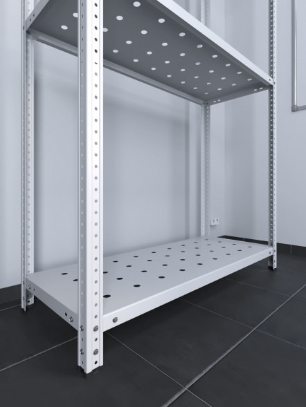 Стеллаж ТС Лайт перф. 2500х1200х600 4 полки