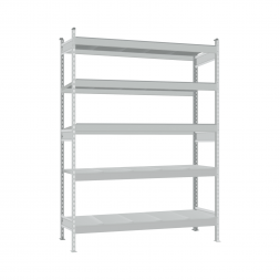 Стеллаж СТ-023 2000х1200х300 с 5 ярусами (рамы и настил - окрас)