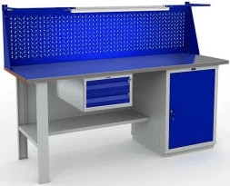 Верстак Практик с полками усиленный W200.F2/WS1.111.W