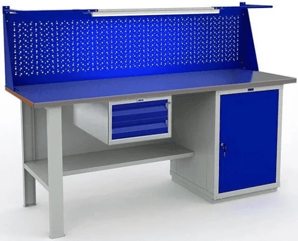 Верстак Практик с полками усиленный W200.F2/WS1.111.W