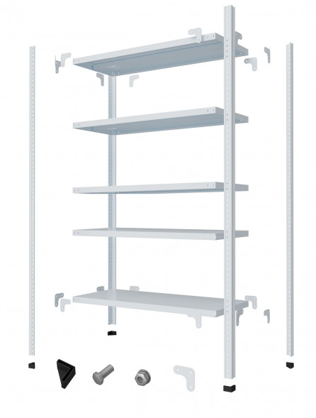 Стеллаж МС-900 2000х1000х400 мм 8 полок