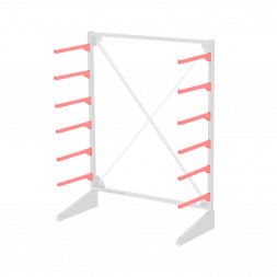 Стеллаж консольный односторонний Sortex 1920х1634х720 6 ярусов