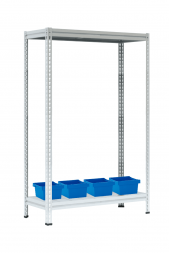 Стеллаж МС-Т 2000х1856х530 мм 2 яруса настил металл