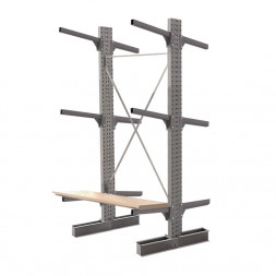 Стеллаж консольный двухсторонний КСр 2500х1696х1600 3 яруса