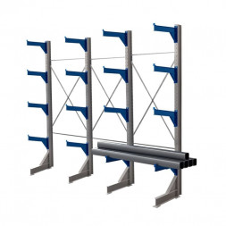 Стеллаж консольный односторонний КТр 4000х4980х1200 (1000) 4 яруса