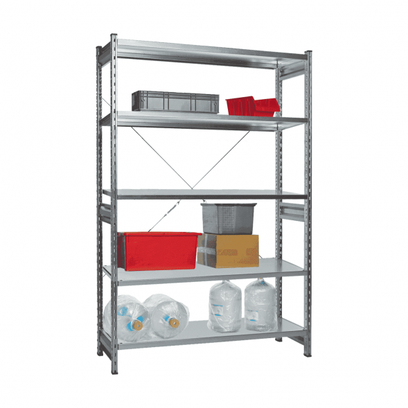 Стеллаж СТ-031 цинк 2067х1000х400 5 полок до 300 кг