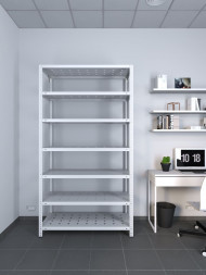 Стеллаж ТС Лайт 2000х1000х300 с 7 перфорированными полками