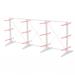 Стеллаж консольный двухсторонний Sortex 1920х4808х1280 3 яруса