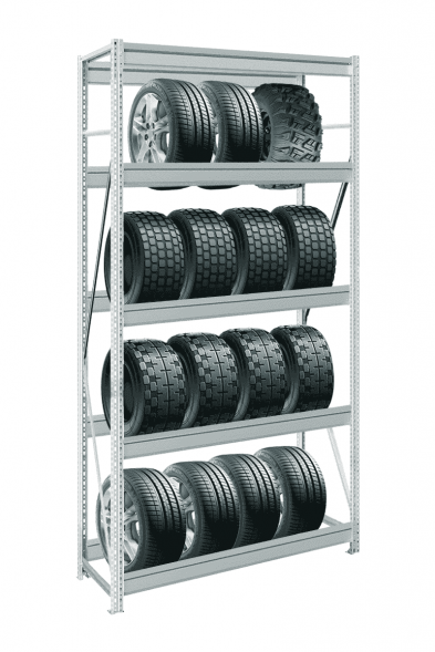 Стеллаж MS Pro Z для колес 3000х2400х600 мм 5 ярусов
