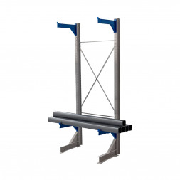 Стеллаж консольный односторонний КТр 4000х1740х1400 (1200) 2 яруса