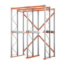 Стеллаж набивной паллетный 4000х3060х1800 мм 2 линии, 1 яруса