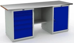 Верстак с полками гаражный модульный W200.WS6/WS1.000.W