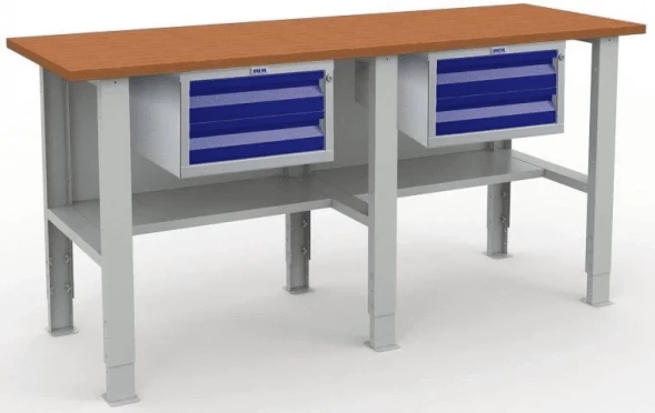 Верстак с деревянной столешницей 2000 мм W200.F2/F2/F2.200